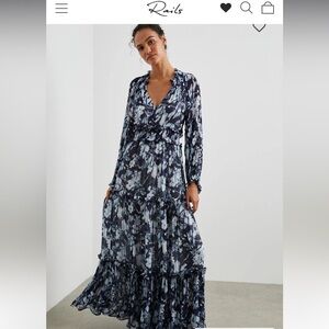 Blue floral dress by Rails